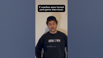 Honest post game interview