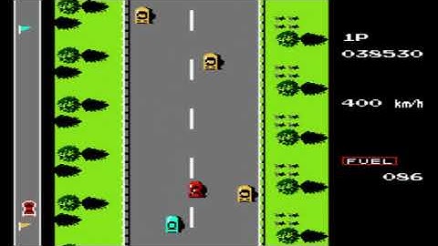 Road Fighter NES Playthrough