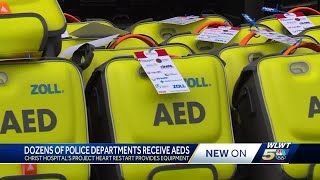 Dozens of police departments receive AEDs through 'Project Heart ReStart'