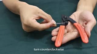1470nm+980nm  3. Adjustment of Fiber Optic Strippers