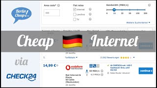 Check24 Internet Comparison Walkthrough & Order in Germany (DSL, Cable, LTE) screenshot 2