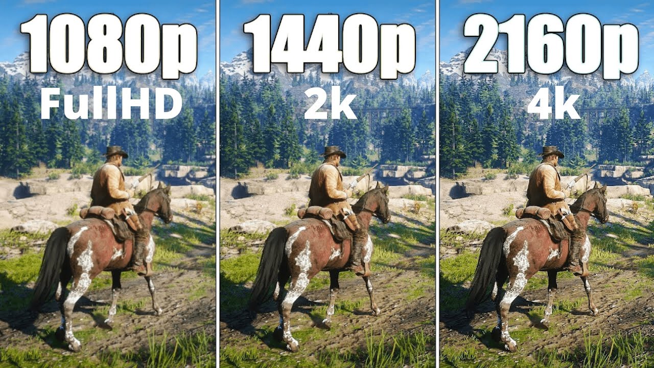 4K Vs QHD Vs FHD Game Graphics 1080p 1440p 2160p, 48% OFF