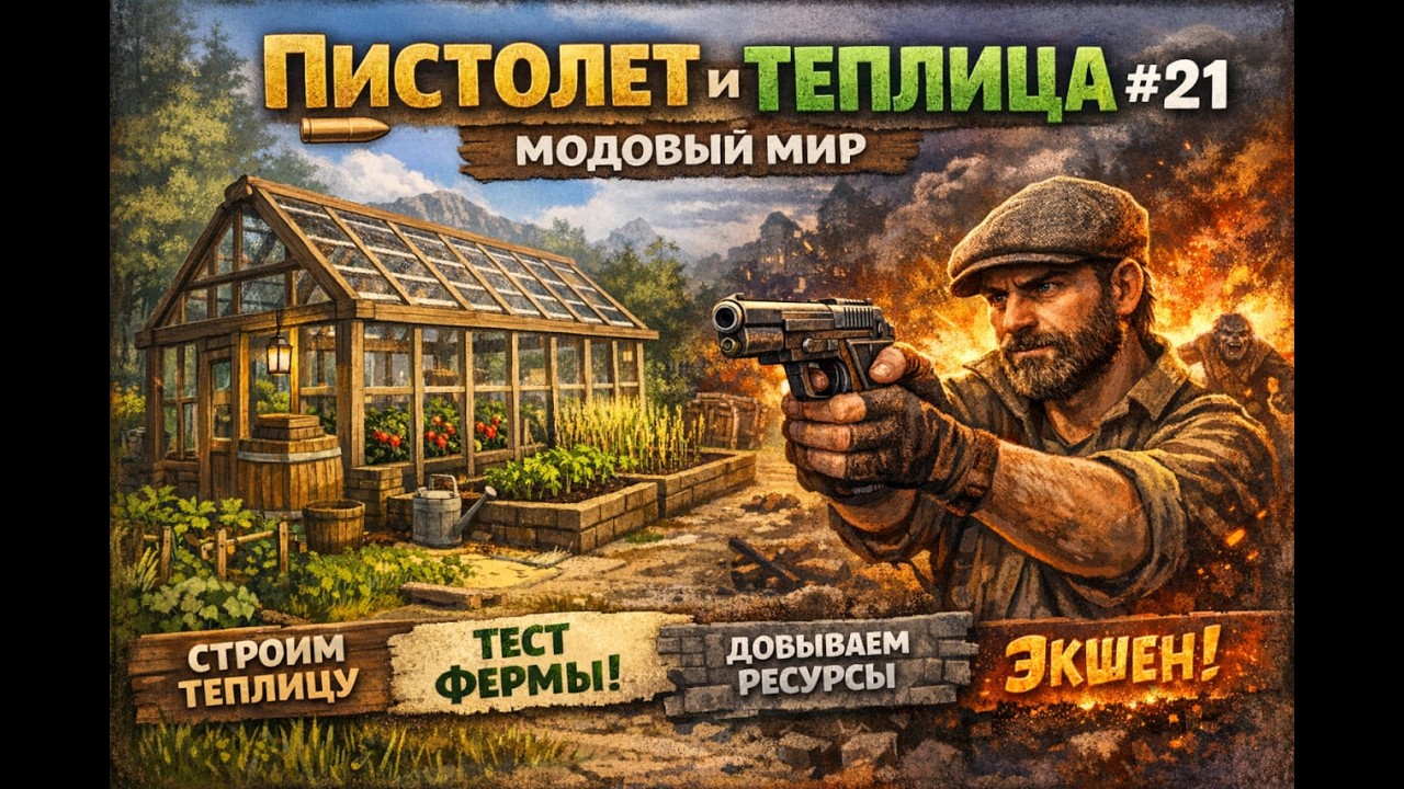 🔥 Пистолет и Теплица #21 Vintage Story  МОДОВЫЙ МИР