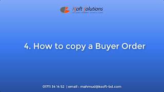4  How to copy a buyer order in KSoft Solutions screenshot 3