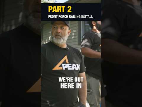 We Gave This Porch A Major Facelift Using The PEAK Pre Assembled Railing System Porch Railing 