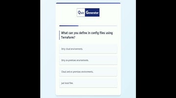 Terraform Quiz: Test Your Infrastructure as Code Knowledge!