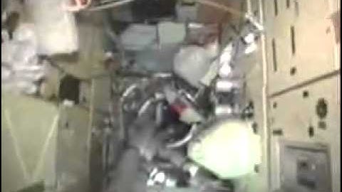 Soviet-Russian Mir Space Station Interior