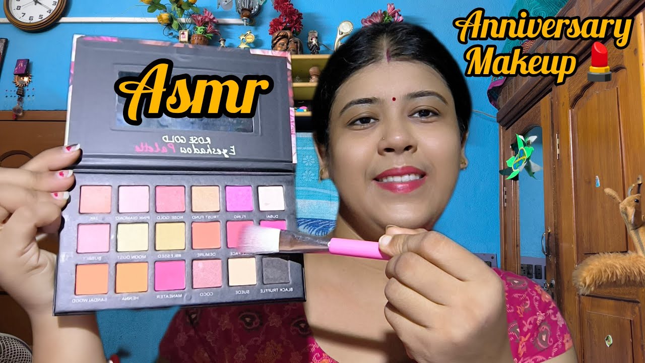 ASMR || Doing your Anniversary makeup (personal attention) 💄💄💄🥳