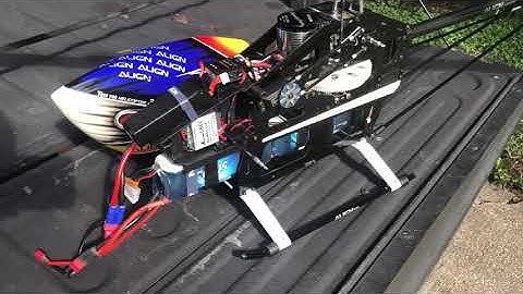 Test hover of Trex 700e V2 DFC