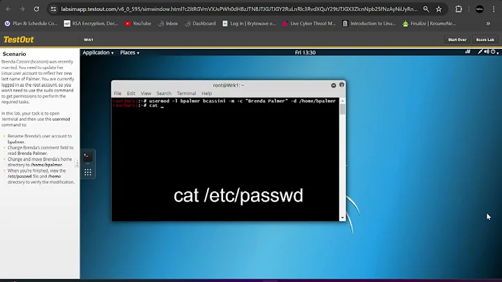 6.7.5 Rename a User Account : TestOut