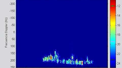 ISAR image of a frigate