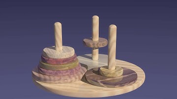 solving 9-disc Tower Of Hanoi puzzle