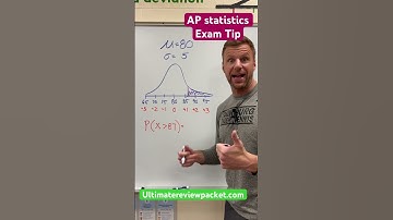 AP Statistics Exam Tip - normal model calculations #apstats #apstatistics #apexams #apexamprep