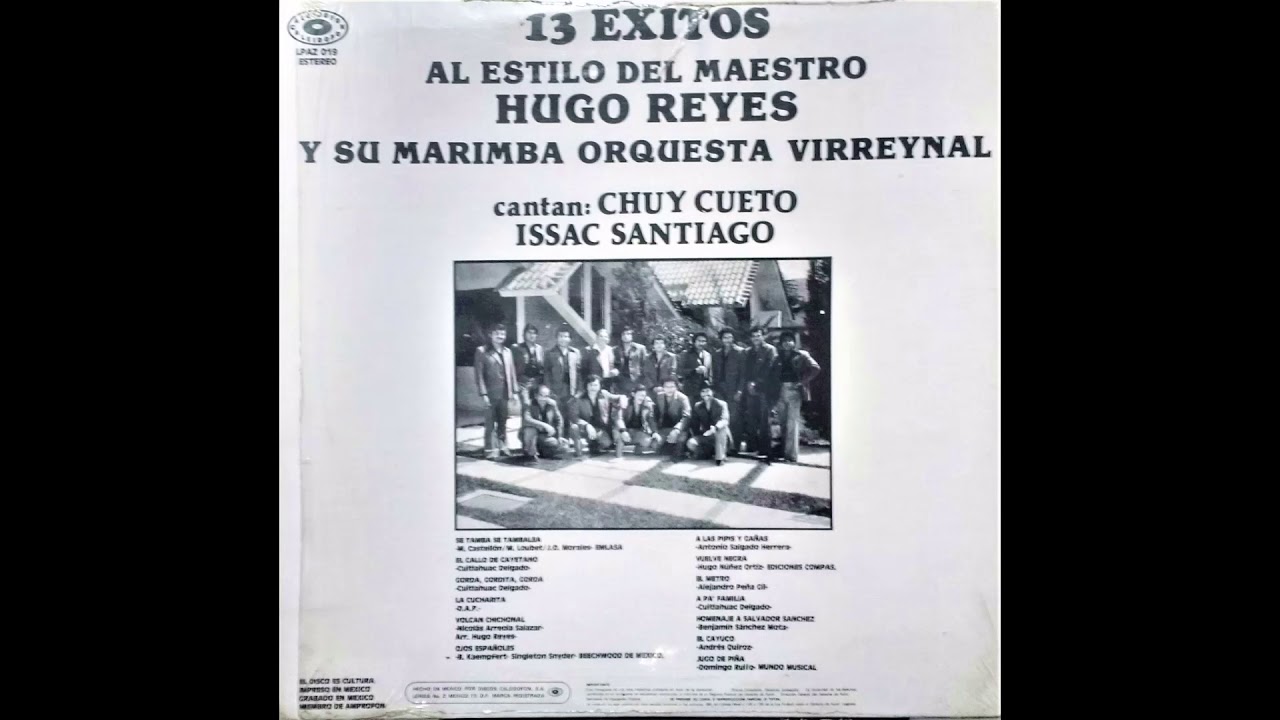 Marimba Orquesta "Virreynal" VUELVE NEGRA YouTube