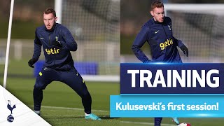 Dejan Kulusevski's FIRST Spurs training session!