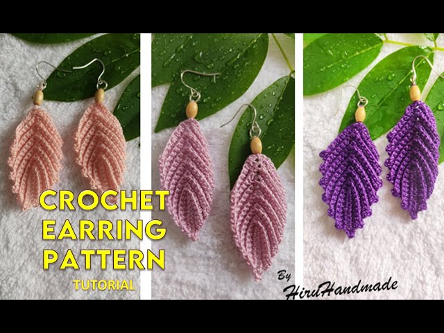 46. ONE Crochet Earrings Pattern, Crochet Earring Pattern, PDF File Crochet  Pattern PDF, Pattern for Advanced Crocheters - Etsy | Crochet earrings  pattern, Crochet jewelry patterns, Crochet earrings