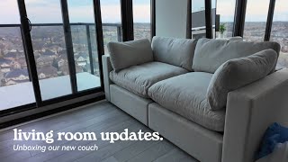 Life Lately | Living Room Update, Unboxing Cozey Modular Sofa  🛋️ ✨