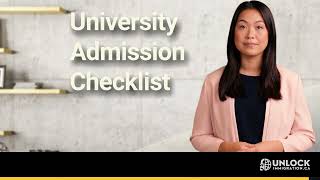 University Admission Checklist in Canada - Brief