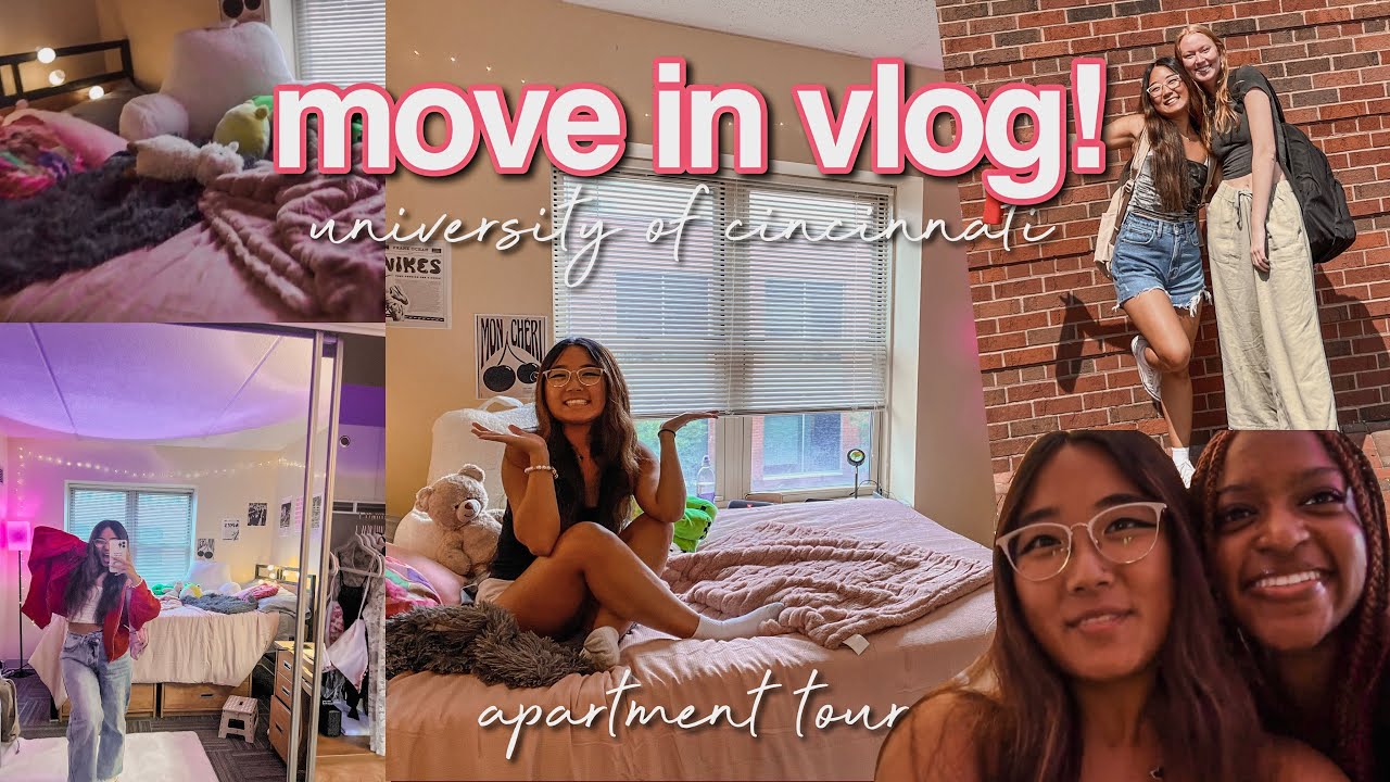 moving in vlog/dorm tour @ university of cincinnati!