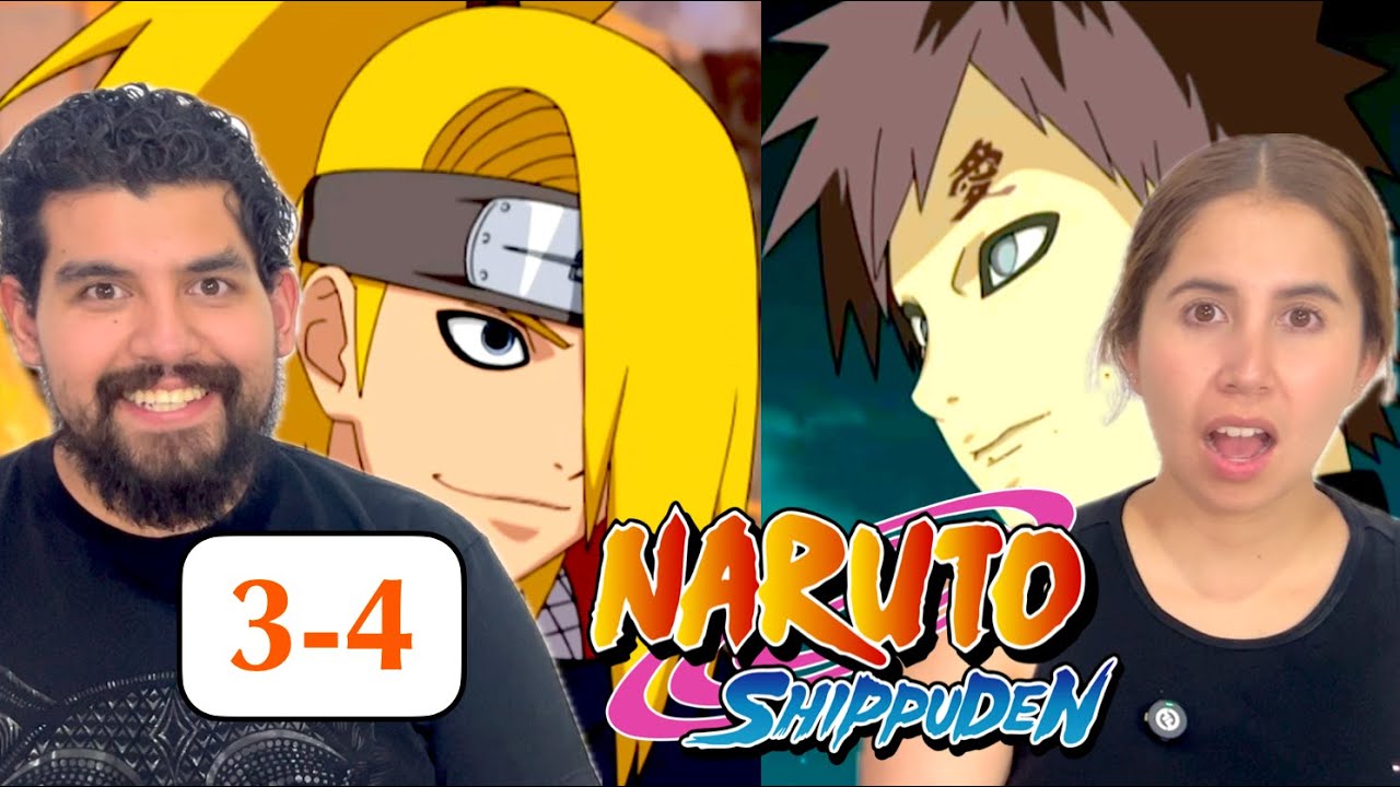 MI ESPOSA REACCIONA POR PRIMERA VEZ A NARUTO SHIPPUDEN capitulo 3-4
