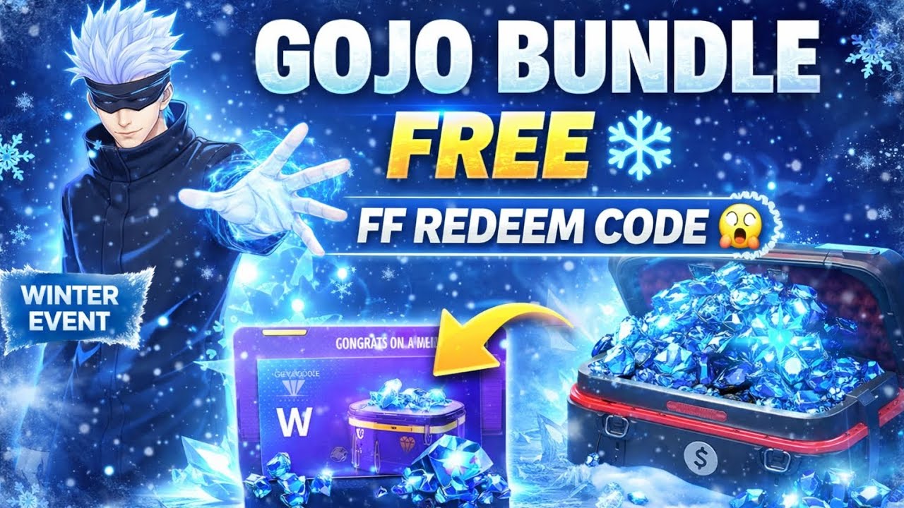 Gojo Bundle FREE 😱 | Free Fire × Jujutsu Kaisen | FF Redeem Code Method