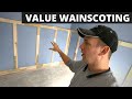 Fast Efficient Wainscoting - Value Engineered Wainscoting Details