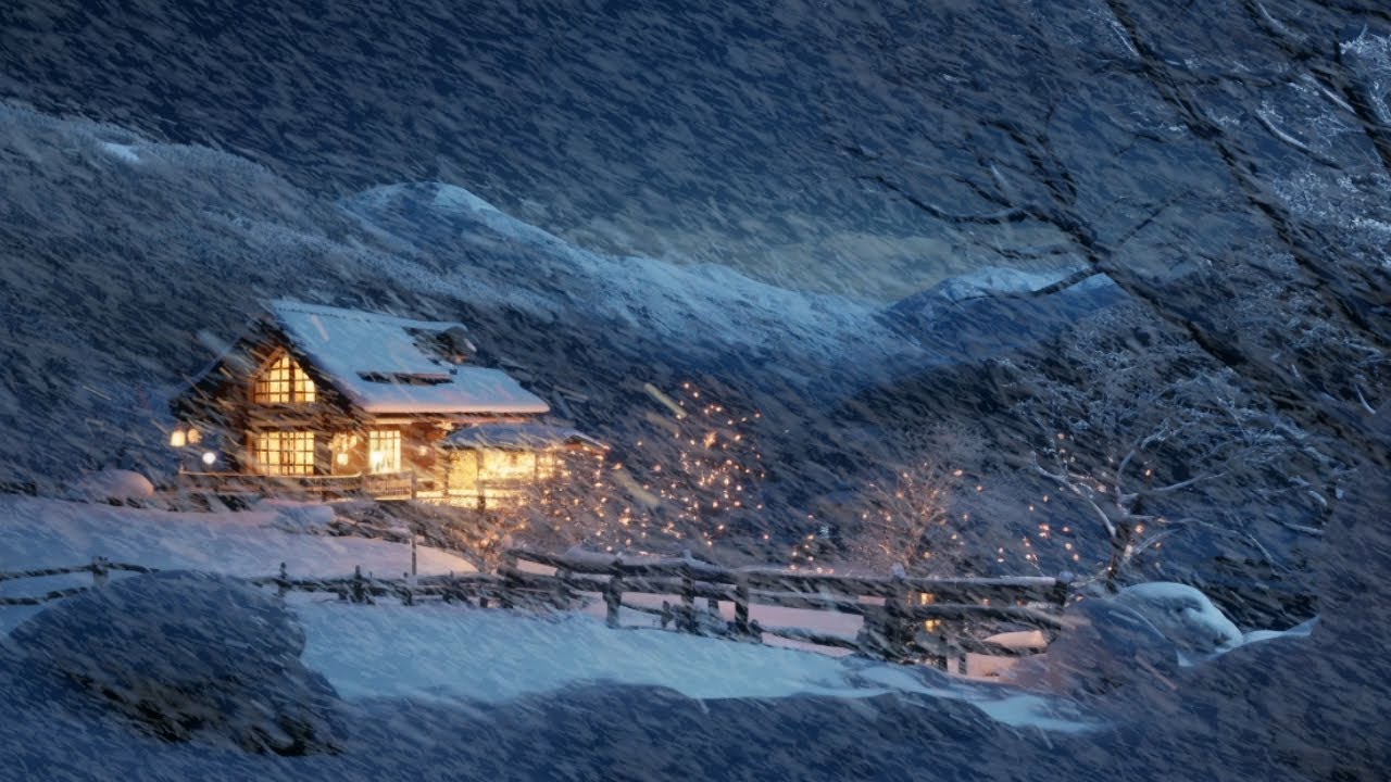 Blizzard Storm Ambience | Winter's Blizzard & Howling Wind Sound for ...