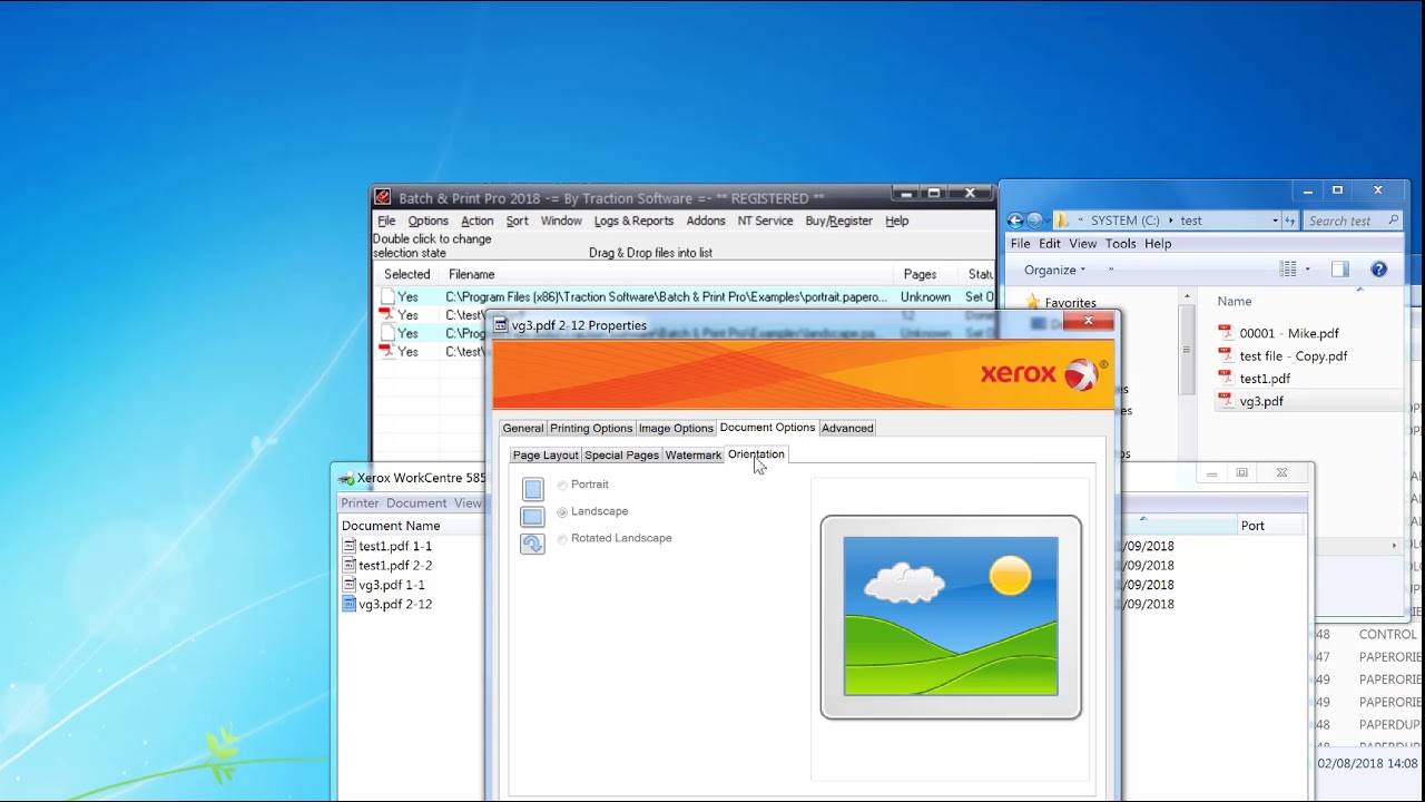 Print first page of pdf on portrait, rest landscape with Batch & Print ...