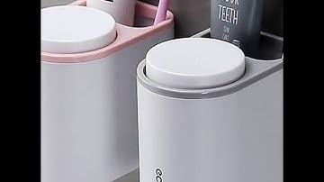 Giá kệ để đồ phòng tắm treo bàn chải đánh răng đa năng kèm 2 cốc cao cấp ECOCO 9305