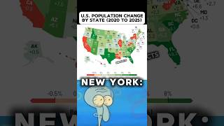 USA Population Shift SHOCKED Everyone! 🤯🇺🇸📈 (Population Map) #shorts #geography #countries