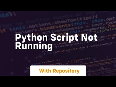 python script not running