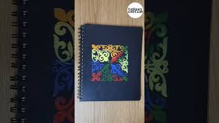 Beautiful Easy Stencil Art | Stencil Painting #shorts #shortfeed #craft #youtubeshorts #trending
