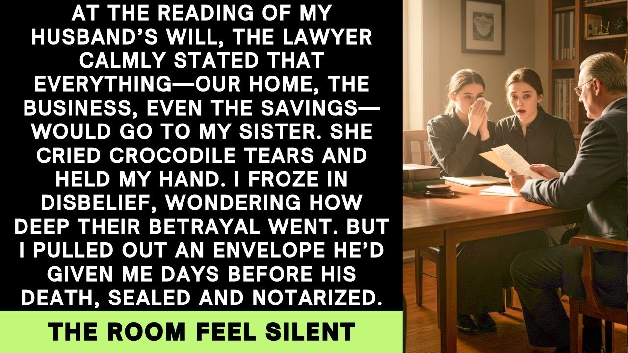My Husband Left Everything to My Sister… Until I Opened the Envelope