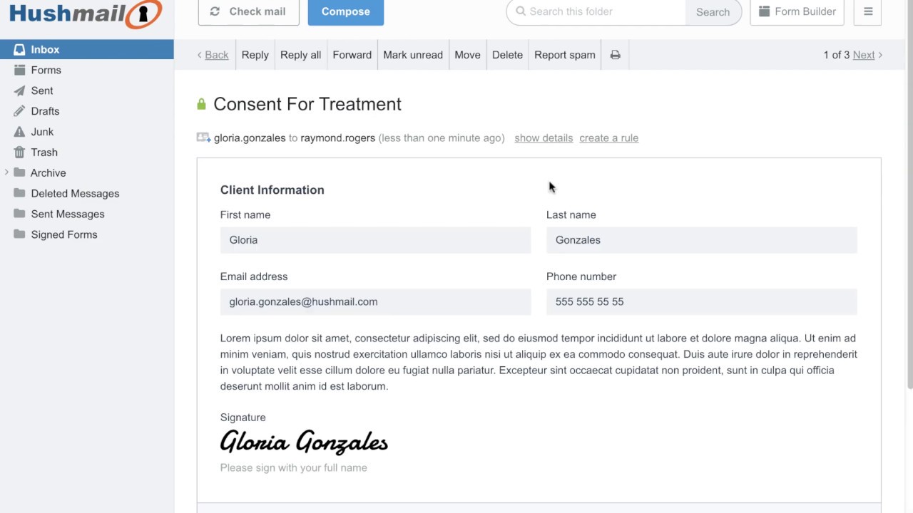 How to manage your esigned forms Hushmail YouTube