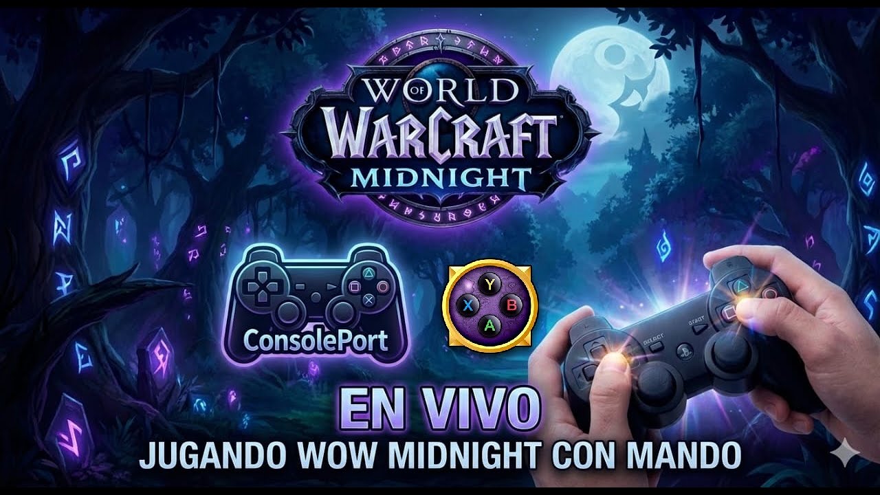 ConsolePort & WoW Midnight Brujo