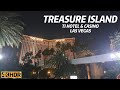 TREASURE ISLAND LAS VEGAS STRIP CENTER NIGHT WALKING TOUR 4K LAS VEGAS NEVADA