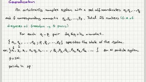 Week 8-2 Classical Description of Microscopic State of a System