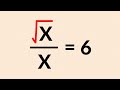 A Nice Algebra Problem | Find X