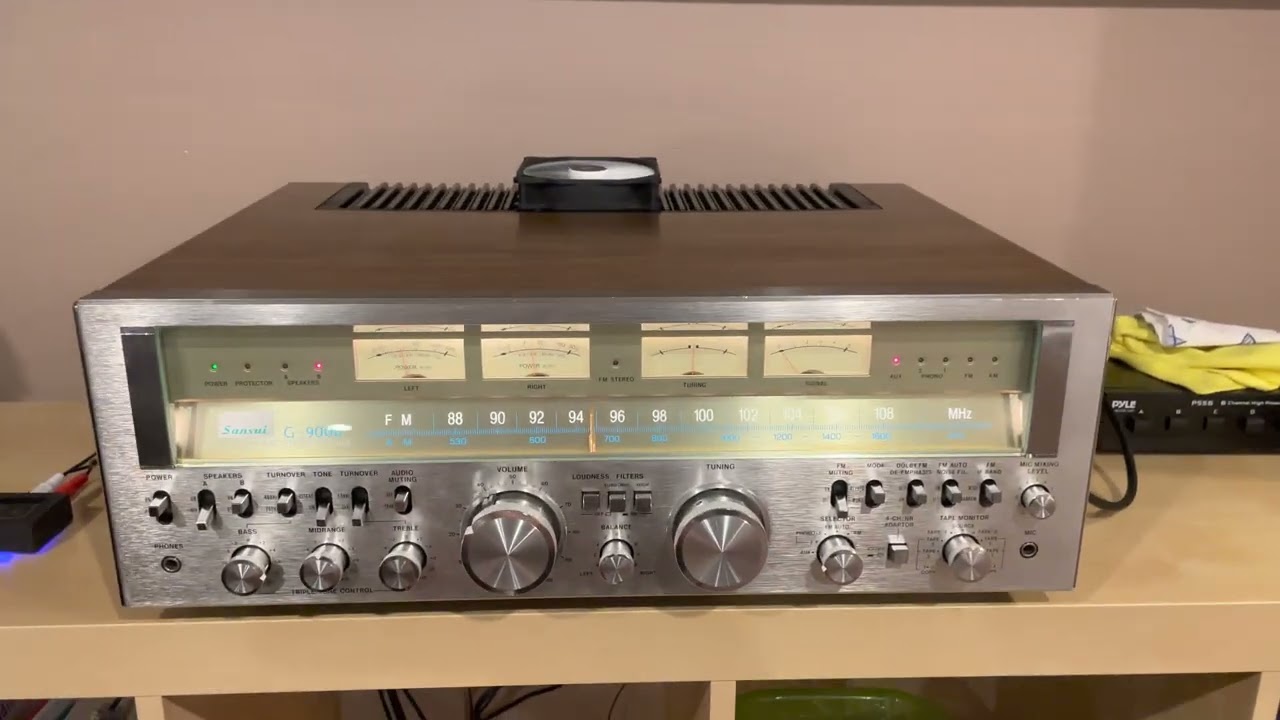 Sansui G-9000 Receiver Demo, 1978, 160WPC - YouTube