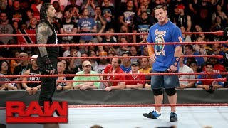 John Cena returns to Raw for a confrontation with Roman Reigns: Raw, Aug. 21, 2017