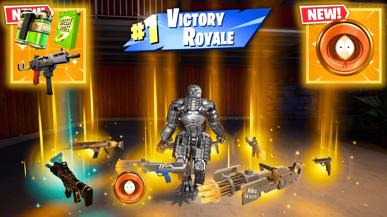 ALL MYTHIC AND EXOTIC GUNS IN FORTNITE (NEW! Fortnite Chapter 7 Season 1)