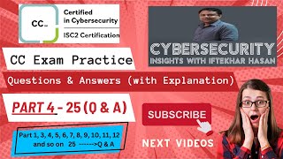 ISC2 CC Exam: Practice Questions and Answers with Explanations-Part 4 #cc #isc2 #cissp