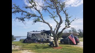 Cedar Island NC RV Park Visit In Our Thor Hurricane 35m RV!!
