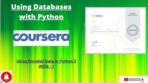 Using Encoded Data in Python 3 in Using Databases with Python #solutionbank