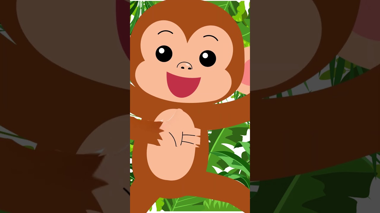One Little Monkey 🐒 Fun Animated Counting Song | Sing, Dance & Learn Numbers for Kids
