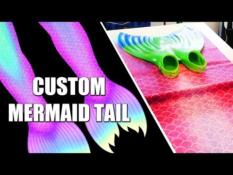 Sewing Echo's New Custom Fabric Mermaid Tail - Sewing Echo's New Custom Fabric Mermaid Tail