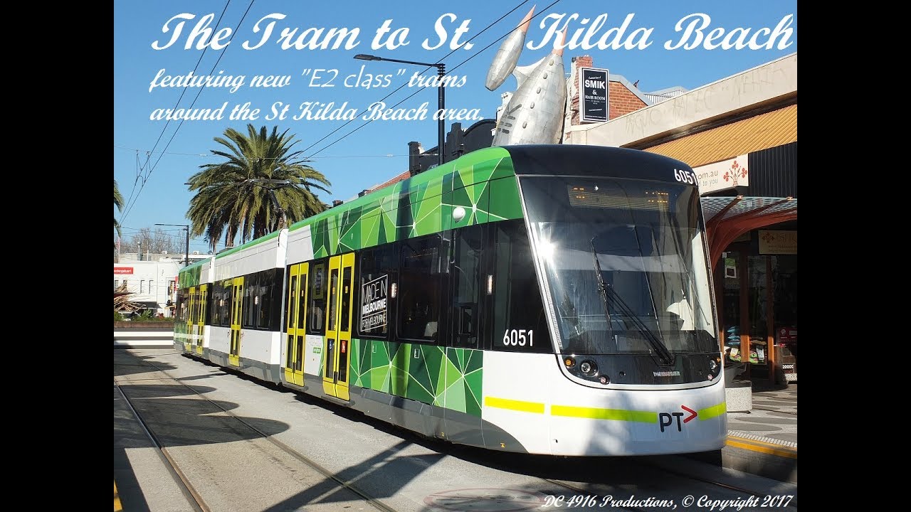 The tram to St Kilda Beach, featuring new trams on Route 96 YouTube The tram to St Kilda Beach, featuring new trams on Route 96 YouTube