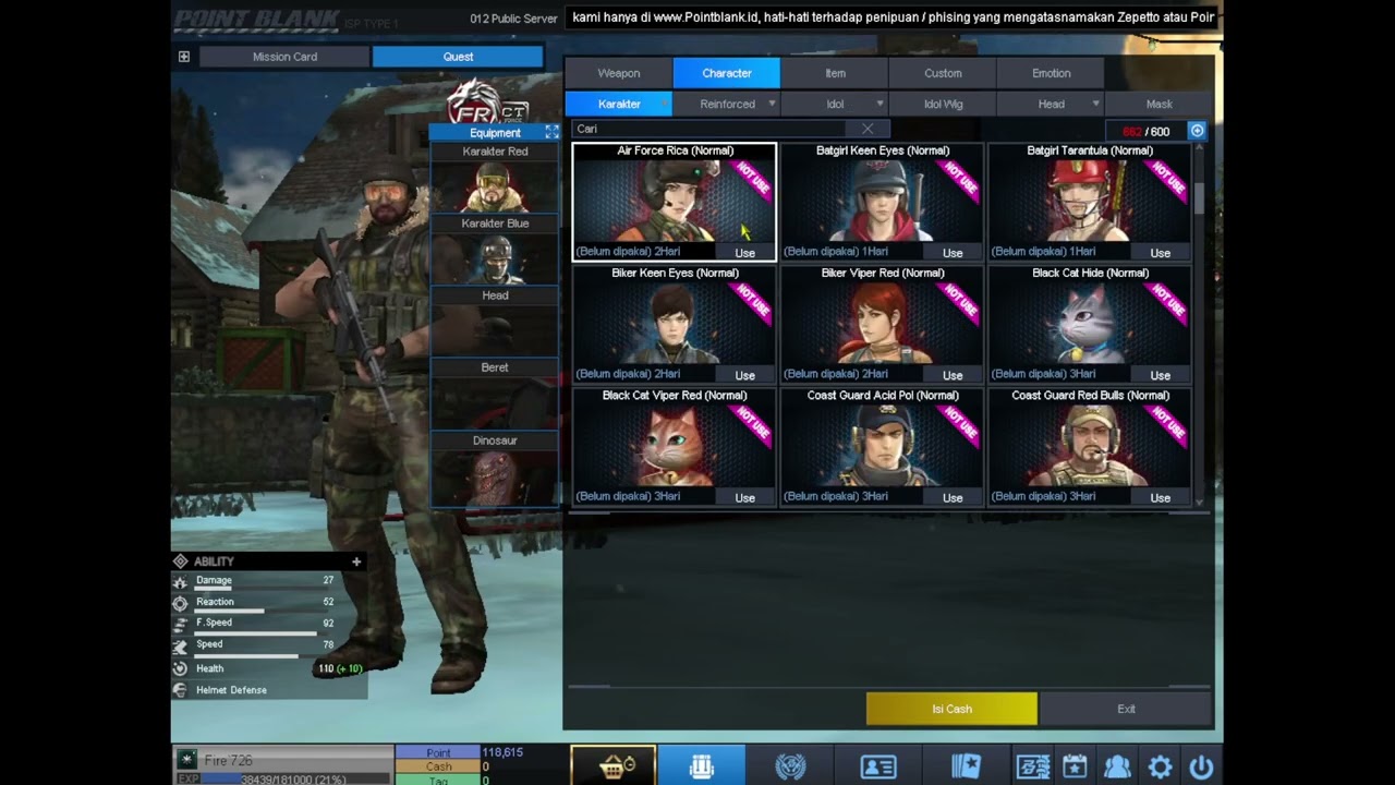 POINT BLANK - MAJOR QC 180 HARI