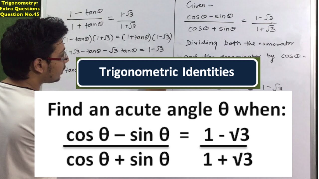Find An Acute Angle When Cos sin cos sin 1 3 1 3 find-an-acute-angle-when-cos-sin-cos-sin-1-3-1-3