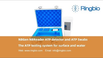 Ringbio ATP detector and ATP swabs for cleanliness testing of surface and water